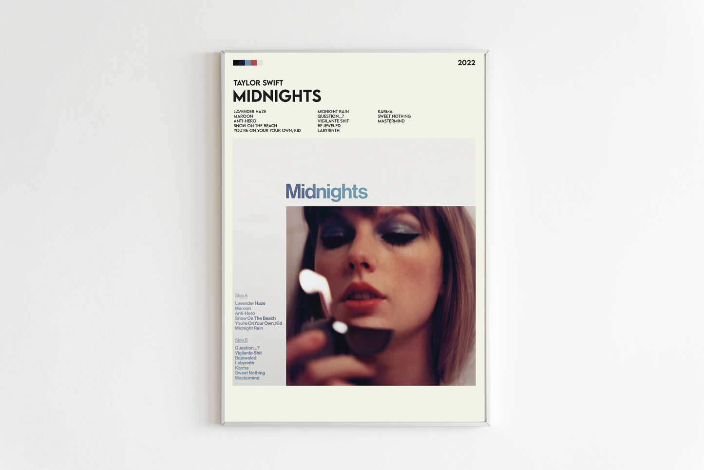 Taylor Swift Midnights Minimalist Album Art