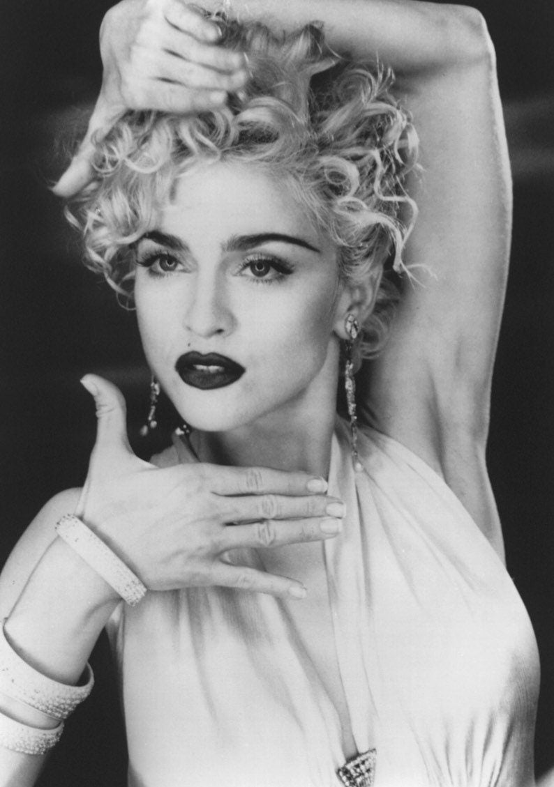 Madonna Iconic Cone Bra Photo Print